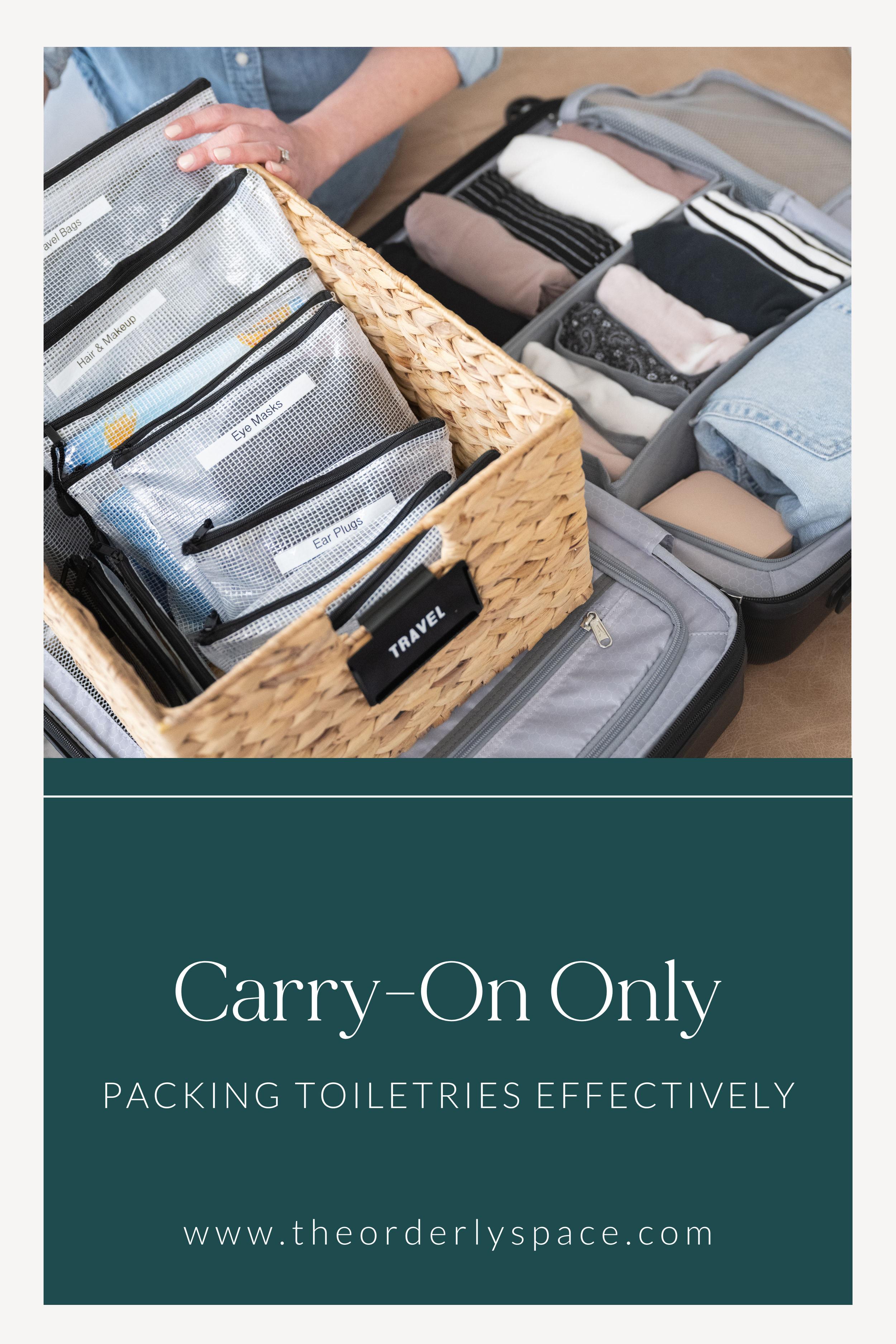 Hand luggage only toiletries shop